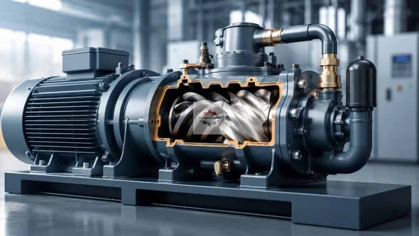 کمپرسور اسکرو چیست؟ بررسی نحوه عملکرد، انواع و کاربرد کمپرسور اسکرو صنعتی