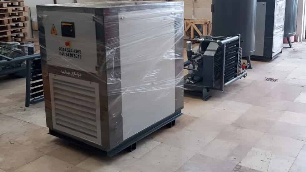 خرید کمپرسور اسکرو صنعتی با ظرفیت هوادهی مناسب